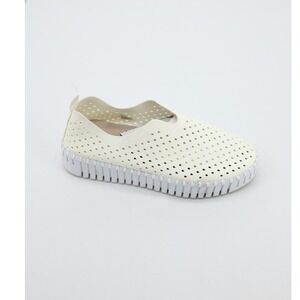 Ilse Jacobsen Tulip 3373 Platform Slip On Perforated Sneakers Cream EU39 8